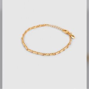 Madewell Gold bar  Chain tennis Bracelet